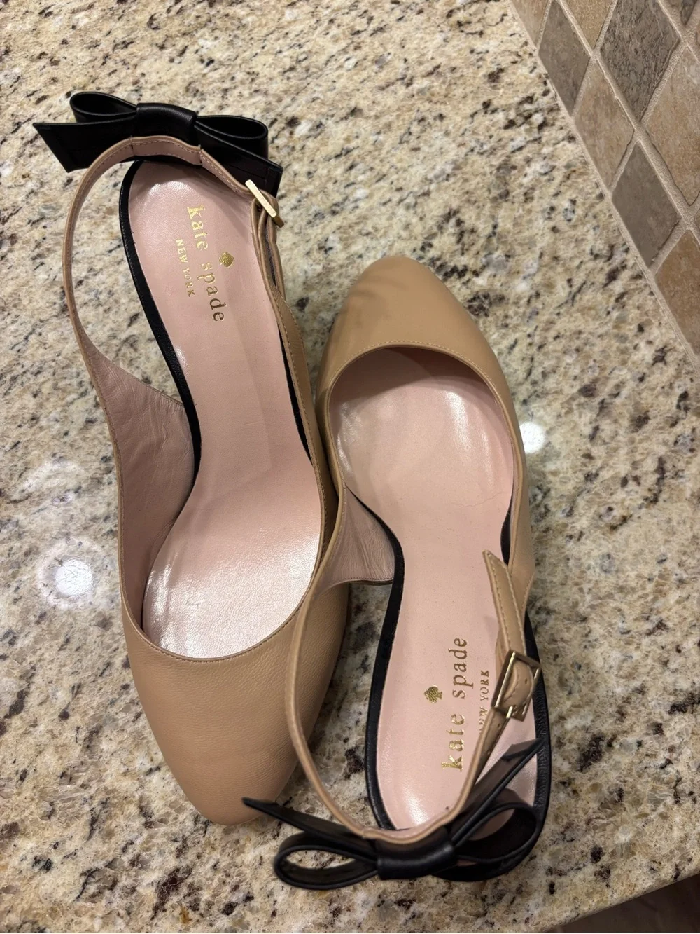 kate spade beige leather